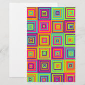 Vierkanten Patroon Briefpapier (Voorkant / Achterkant)