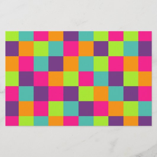 Vierkanten Patroon Briefpapier (Voorkant)