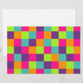 Vierkanten Patroon Briefpapier (Voorkant / Achterkant)