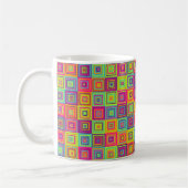Vierkanten Patroon Koffiemok (Links)