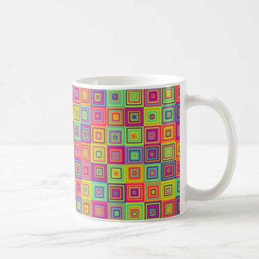 Vierkanten Patroon Koffiemok (Rechts)