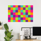 Vierkanten Patroon Poster (Thuiskantoor)