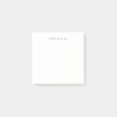 Vierkantig een klein briefje om te zeggen Script P Post-it® Notes (Voorkant)