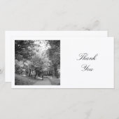 Vierkantige foto - Fietspad BW Bedankkaart (Voorkant / Achterkant)