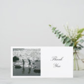 Vierkantige foto - stapstenen bedankkaart (Staand voorkant)