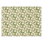 Vierkantige Knoop Olijfgroen Warm Taupe Tafelkleed (Voorkant (Horizontaal))