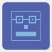 Vierkantige Sticker (Voorkant)