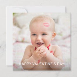 Vierkantige volledige foto aangepaste Valentijnsda Feestdagenkaart