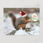 Vierkantje met kermis in sneeuw feestdagenkaart (Voorkant)