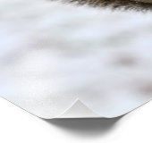 Vierkantje met kermis in sneeuw foto afdruk (Hoek)