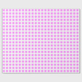 Vierkantjes 02 - Licht Violet op wit Cadeaupapier (Vlak)