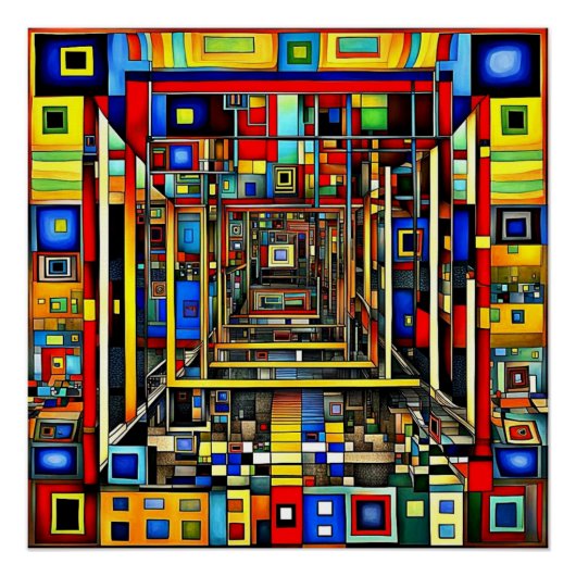 Vierkantjes 4 perfect poster (Voorkant)