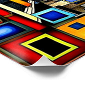 Vierkantjes 4 perfect poster (Hoek)