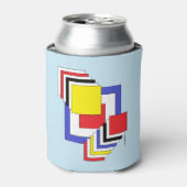 Vierkantjes Abstract Blikjeskoeler (Blikje Voorkant)