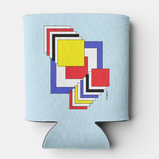 Vierkantjes Abstract Blikjeskoeler (Achterkant)