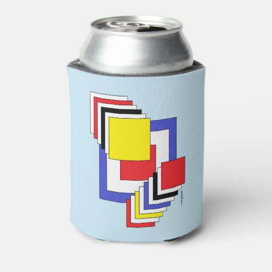 Vierkantjes Abstract Blikjeskoeler (Blikje Achterkant)