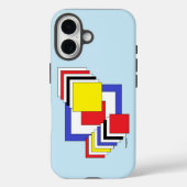 Vierkantjes Abstract Case-Mate iPhone Case (Achterkant)