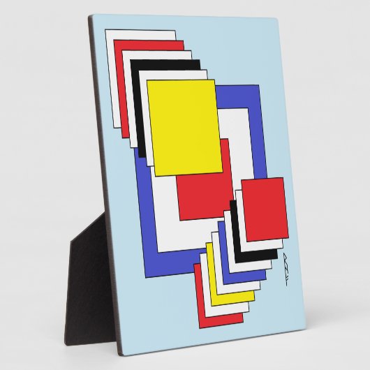 Vierkantjes Abstract Fotoplaat (Zijkant)