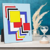 Vierkantjes Abstract Fotoplaat (Zijkant)