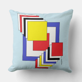 Vierkantjes Abstract Kussen