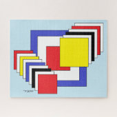 Vierkantjes Abstract Legpuzzel (Horizontaal)