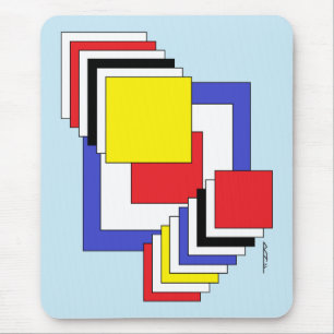 Vierkantjes Abstract Muismat