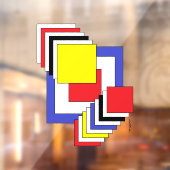 Vierkantjes Abstract Raamsticker (Vel 2)