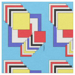 Vierkantjes Abstract Stof