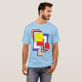 Vierkantjes Abstract T-shirt (Voorkant volledig)