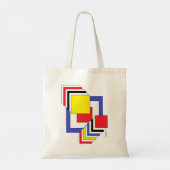 Vierkantjes Abstract Tote Bag (Achterkant)