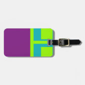 Vierkantjes Bagagelabel (Voorkant horizontaal)