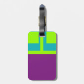 Vierkantjes Bagagelabel (Achterkant verticaal)