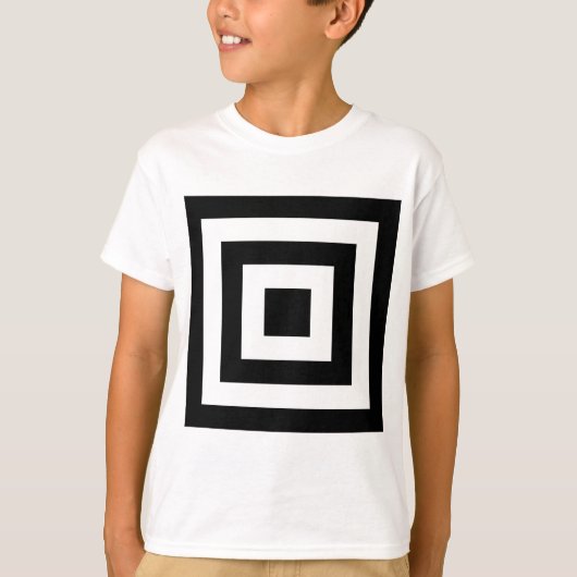 Vierkantjes binnen vierkantjes t-shirt (Voorkant)