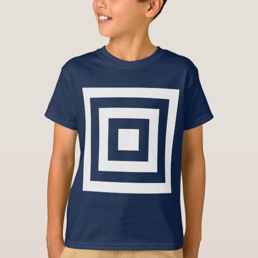 Vierkantjes binnen vierkantjes t-shirt (Voorkant)