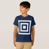 Vierkantjes binnen vierkantjes t-shirt (Voorkant volledig)