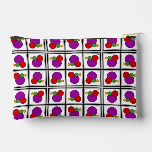 Vierkantjes en cirkels Abstract Etui (Achterkant)