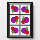 Vierkantjes en cirkels Abstract Fotoplaat (voorkant)