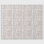 Vierkantjes en cirkels handgetekend patroonpapier cadeaupapier (Vlak)