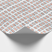 Vierkantjes en cirkels handgetekend patroonpapier cadeaupapier (Hoek)