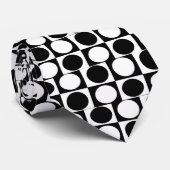 Vierkantjes en cirkels stropdas (Opgerold)