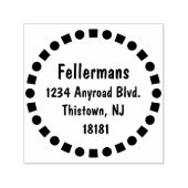 Vierkantjes en cirkels  zelfinktende stempel (Design)