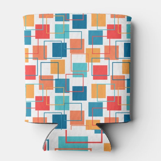 Vierkantjes en contouren blikjeskoeler (Achterkant)