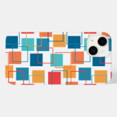 Vierkantjes en contouren Case-Mate iPhone case (Achterkant (horizontaal))