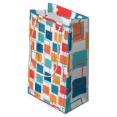 Vierkantjes en contouren klein cadeauzakje (Achterkant Gekanteld)