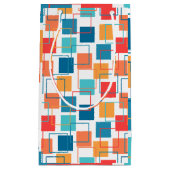 Vierkantjes en contouren klein cadeauzakje (Voorkant)