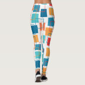 Vierkantjes en contouren leggings (Achterkant)