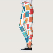 Vierkantjes en contouren leggings (Links)