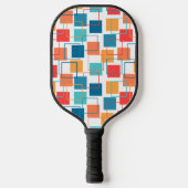 Vierkantjes en contouren pickleball paddle (Voorkant)