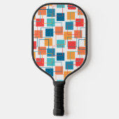 Vierkantjes en contouren pickleball paddle (Achterkant)