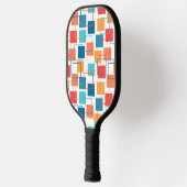 Vierkantjes en contouren pickleball paddle (Links)